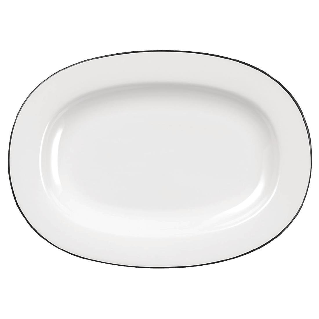 Churchill Alchemy Mono Oval Dishes 280mm (Pack of 6) - W565  - 1
