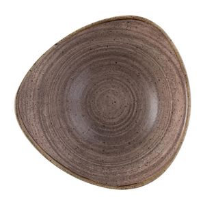 Churchill Stonecast Raw Lotus Plate Brown 229mm (Pack of 12) - FS853  - 1