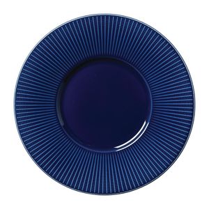 Steelite Willow Azure Gourmet Plates Medium Well Blue 285mm (Pack of 6) - VV1802  - 1