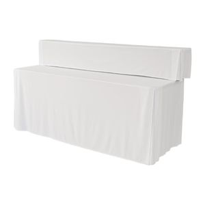 ZOWN Buffet Table Plain Cover White - DW838  - 1