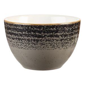 Churchill Studio Prints Homespun Charcoal Black Sugar Bowl 227ml 8oz - DM433  - 1