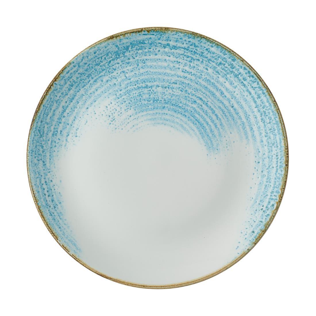 Churchill Homespun Accents Aquamarine Evolve Coupe Plates 260mm (Pack of 12)
