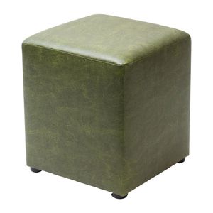 Cube Faux Leather Bar Stool Juniper (Pack of 2)