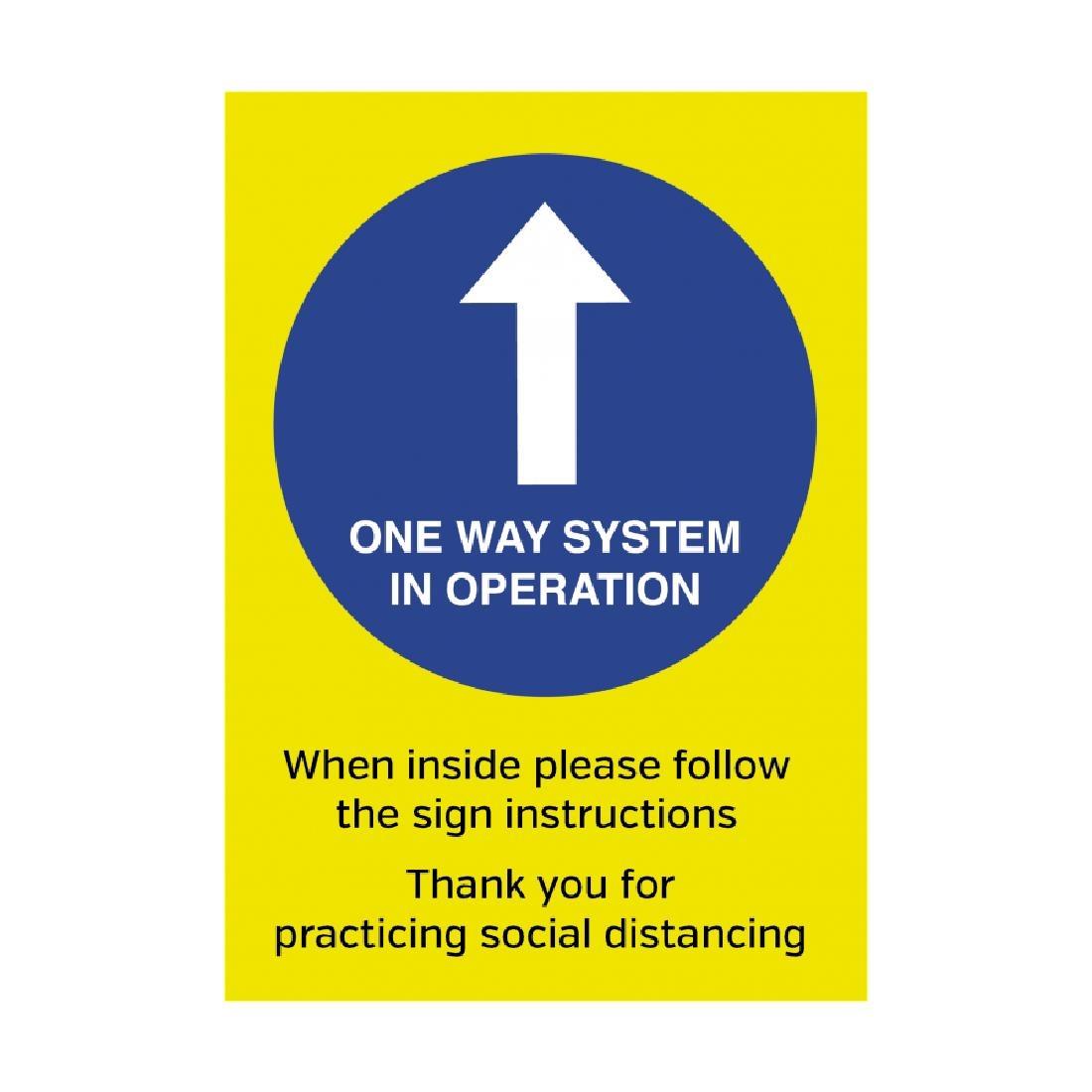 One Way System In Operation Poster A4
