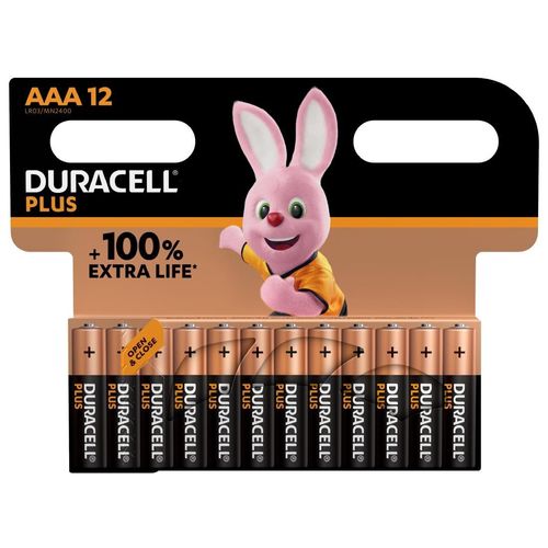 DuracellPlus AAA Batteries (Pack of 12)