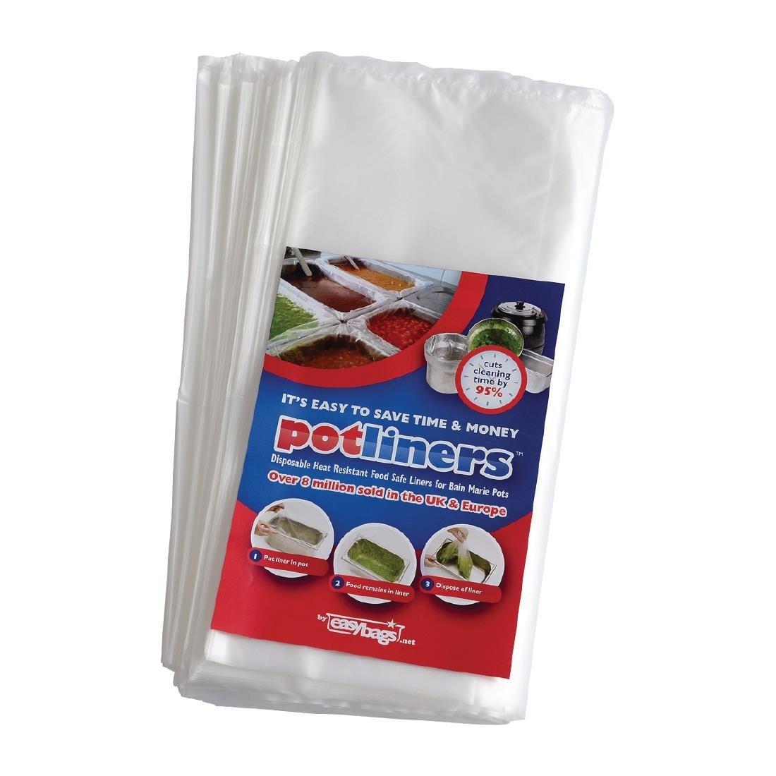 Potliners Size 6 Extra Small 1/6 GN Pot Liner (Pk 100)