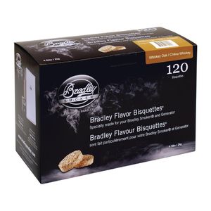 Bradley Food Smoker Whiskey Oak Flavour Bisquette (Pack of 120)