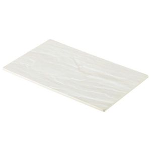White Slate Melamine Platter GN 1/4 26.5x16cm - MEL14-SLW - 1