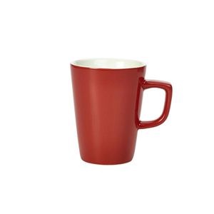 Genware Porcelain Red Latte Mug 34cl/12oz (Pack of 6) - 322135R - 1
