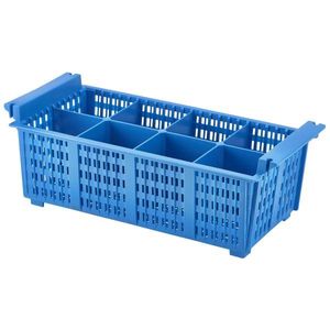 8 Compart Cutlery Basket (Blue)430X210X155mm - CB8 - 1