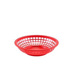 GenWare Round Fast Food Basket Red 20cm (Pack of 6) - FFB20-R - 1