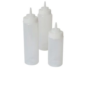 Squeeze Bottle Wide Neck Clear 32oz/94cl (Pack of 6) - SQBW32C - 1