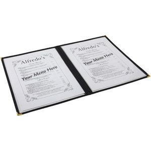 American Style Clear Menu Holder - 2 Page - MHAM4 - 1
