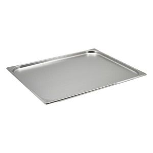 St/St Gastronorm Pan 2/1 - 20mm Deep - GN21-20 - 1