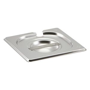 St/St Gastronorm Pan Notched Lid 1/6 - GN16-NLID - 1
