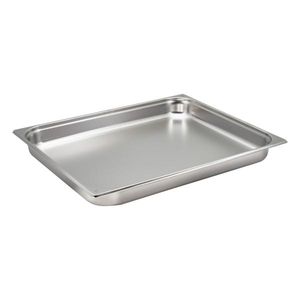 St/St Gastronorm Pan 2/1 - 65mm Deep - GN21-65 - 1