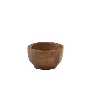 Acacia Wood Dip Pot 6cl/2oz - WDP6 - 1