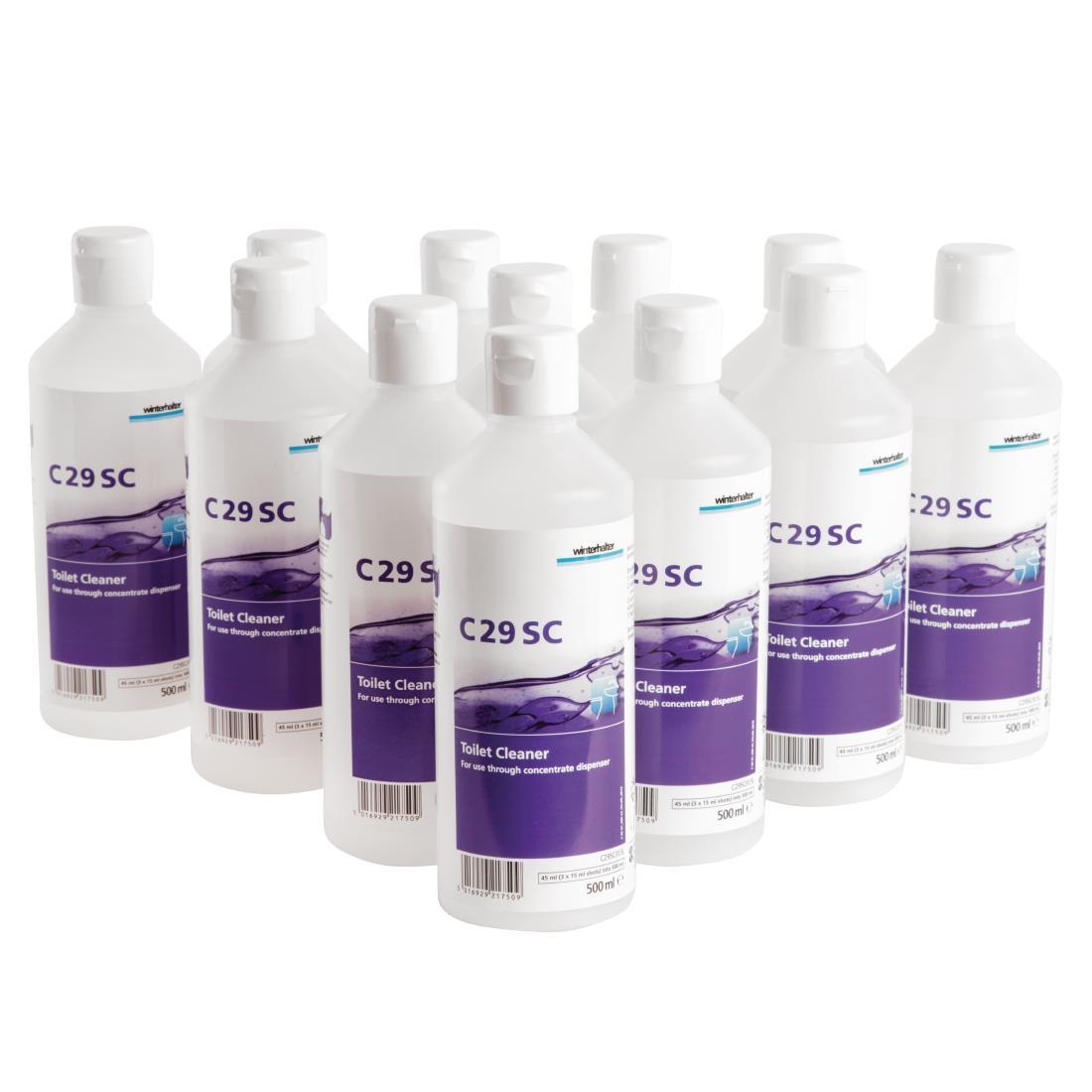 Winterhalter C29 SC Toilet Cleaner Refill Bottles 500ml (12 Pack) - DR278