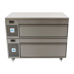 Adande Counter Fridge Freezer Double Drawer VCS2/CW - CU160