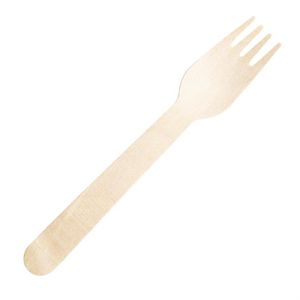 Fiesta Compostable Individually Wrapped Wooden Forks (Pack of 500) - CH083