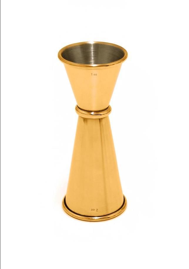 1051104 Japanese Jigger Gold 1/2oz with markings 1051104