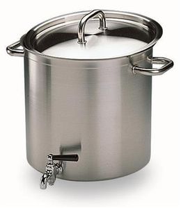 Bourgeat Excellence Stockpot+tap No Lid - S/S 400mm - 694340 - 10194-05