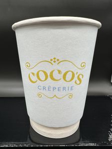 Custom Printed Double Wall Cocos Creperie Cups