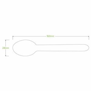 BioPak 16cm Wooden Spoons (Case of 1000) - HY-16S-UK - 3
