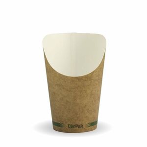 BioPak Small 12oz Kraft Chip Cup (Case of 1000) - BCH-12-UK - 1