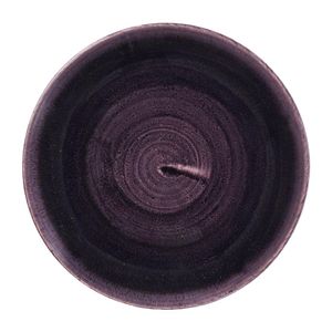 Churchill Stonecast Patina Deep Purple Coupe Plate 165mm (Pack of 12) - DX061 - 1