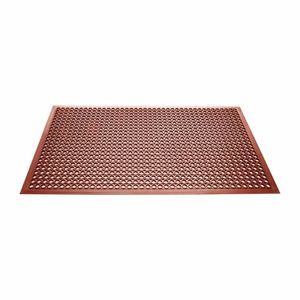 Jantex Rubber Anti Fatigue Mat Red - GF017 - 3