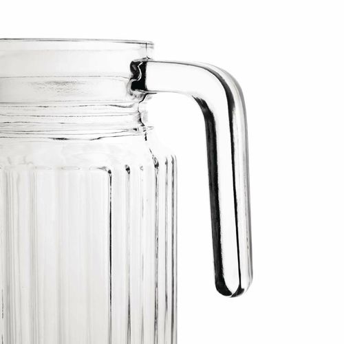 Olympia Ribbed Glass Jugs 1Ltr (Pack of 6) - GF922 - 3