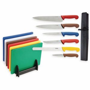 Special Offer Hygiplas Chopping Boards and Knife Set - S122 - 1