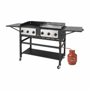 Buffalo 6 Burner Combi BBQ Grill and Griddle - CP240 - 3