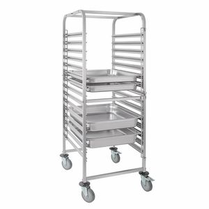 Vogue Gastronorm Racking Trolley 15 Level - GG499 - 3