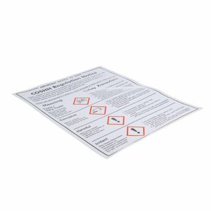 Vogue COSHH Regulations Sign - L903 - 3
