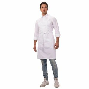 Chef Works Bib Apron White - A923 - 1