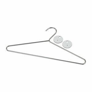 Chrome Plated Steel Hangers with Tags (Pack of 50) - DP918 - 1