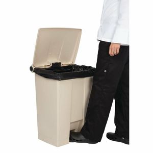 Rubbermaid Step On Pedal Bin Beige 68Ltr - L374 - 3