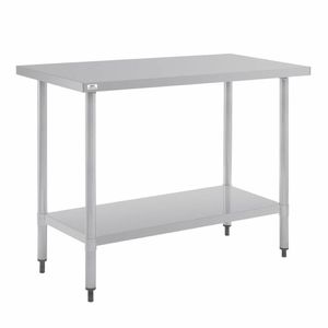 Nisbets Essentials Self Assembly Stainless Steel Table 1200 x 600mm - DF677 - 1