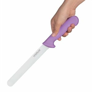 Hygiplas Bread Knife Purple Handle 20.5cm - FP731 - 3