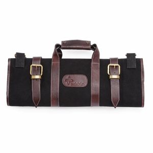 Boldric Canvas Knife Bag Black 17 Slots - CM557 - 1
