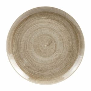 Churchill Stonecast Patina Antique Coupe Plates Taupe 288mm (Pack of 12) - HC786 - 1