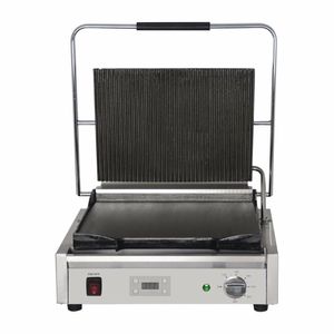 Buffalo Large Ribbed Top Contact Grill - FC382 - 1
