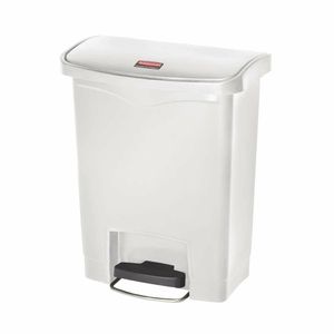 Rubbermaid Slim Jim Step on Bin Front Pedal 30Ltr White - CW582 - 1