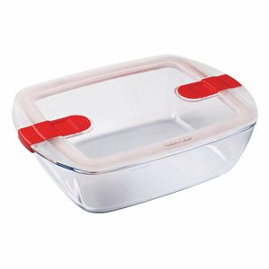 Pyrex Cook and Heat Rectangular Dish with Lid 2.6Ltr - FC368 - 1
