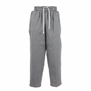 Chef Works Essential Baggy Pants Small Black Check 5XL - A026-5XL - 1