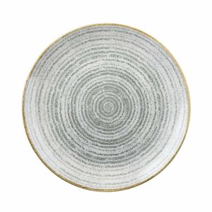 Churchill Studio Prints Homespun Stone Grey Coupe Plate 260mm (Pack of 12) - DA269 - 1