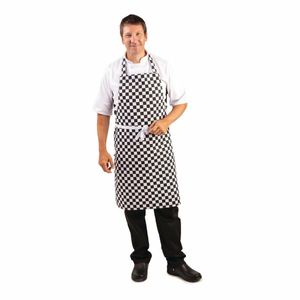 Whites Bib Apron Black and White Check - A275 - 3