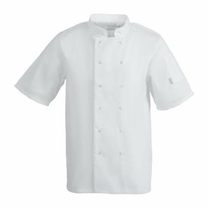 Whites Vegas Unisex Chefs Jacket Short Sleeve White 5XL - A211-5XL - 1